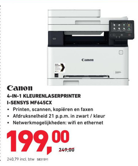 Canon   all-in-one printer folder aanbieding bij  Office Centre - details