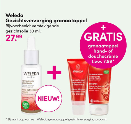 Weleda   gezichtsverzorging, dagcreme folder aanbieding bij  DA - details