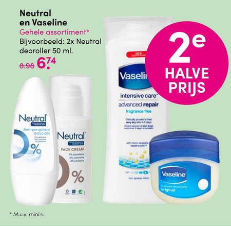 Vaseline   deodorant, handzeep folder aanbieding bij  DA - details