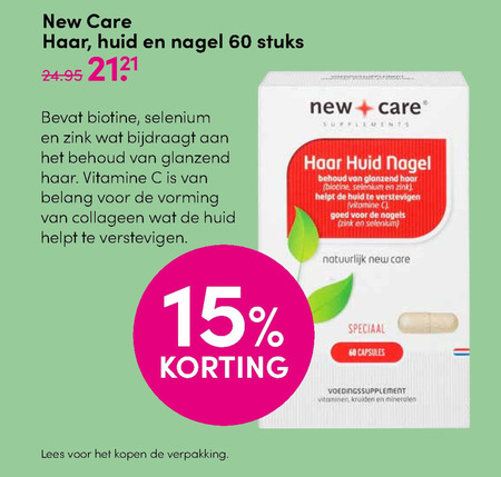 New Care   voedingssupplement folder aanbieding bij  DA - details