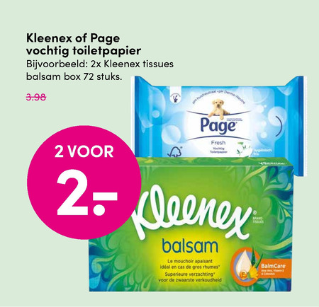 Page   vochtig toiletpapier, tissue folder aanbieding bij  DA - details