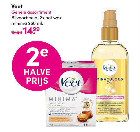 Veet   ontharingsstrips, ontharingscreme folder aanbieding bij  DA - details