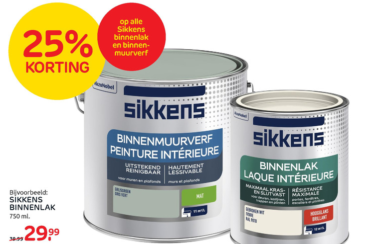 Sikkens   lak folder aanbieding bij  Praxis - details