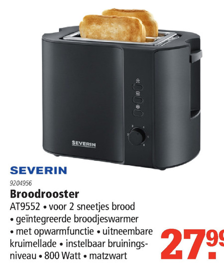 Severin   broodrooster folder aanbieding bij  Marskramer - details