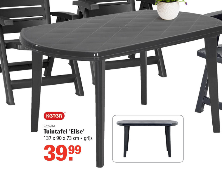 De andere dag bang Leuk vinden Keter tuintafel folder aanbieding bij Marskramer - details