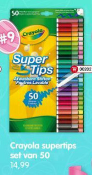 Crayola   viltstiften folder aanbieding bij  Pipoos - details