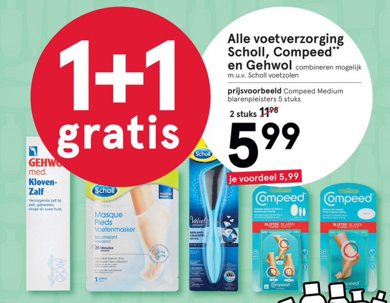 Gehwol   voetverzorging, blaarpleisters folder aanbieding bij  Etos - details