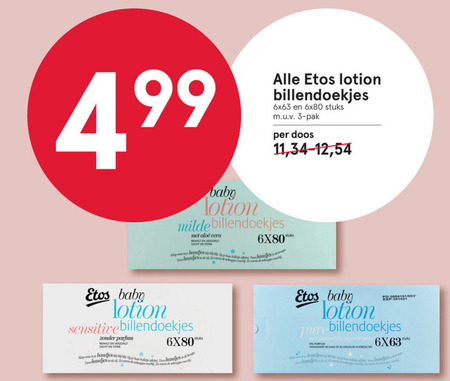 Etos Huismerk   billendoekjes folder aanbieding bij  Etos - details