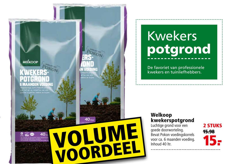 Welkoop Huismerk   potgrond folder aanbieding bij  Welkoop - details