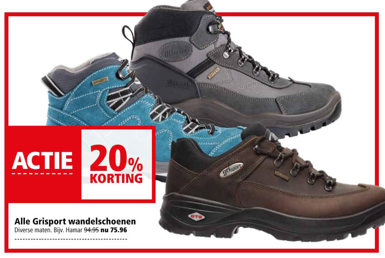 Grisport   wandelschoenen folder aanbieding bij  Welkoop - details