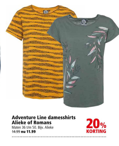 Adventure Line   damesshirt folder aanbieding bij  Welkoop - details