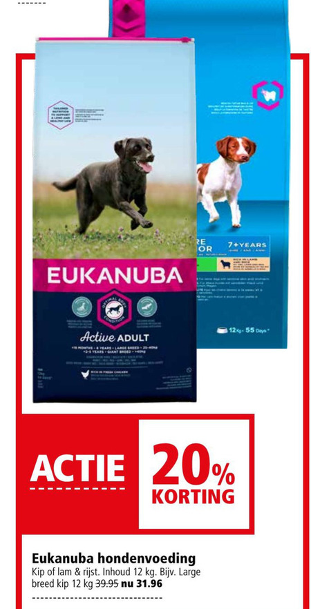 Eukanuba   hondenvoer folder aanbieding bij  Welkoop - details