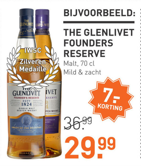 Glenlivet   whisky folder aanbieding bij  Gall & Gall - details