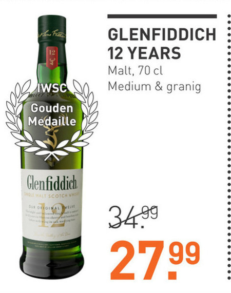 Glenfiddich   whisky folder aanbieding bij  Gall & Gall - details