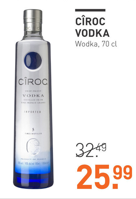 Ciroc   wodka folder aanbieding bij  Gall & Gall - details