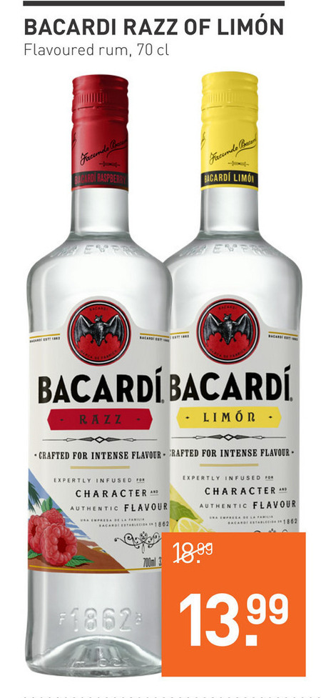 Bacardi   rum folder aanbieding bij  Gall & Gall - details