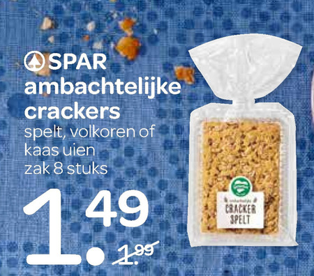 Spar Huismerk   crackers folder aanbieding bij  Spar - details