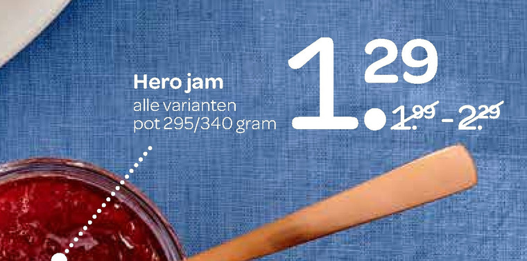 Hero   jam folder aanbieding bij  Spar - details