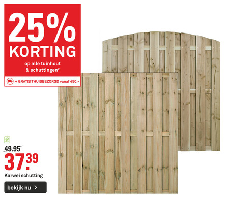 Schildknaap infrastructuur Waakzaam tuinscherm folder aanbieding bij Karwei - details