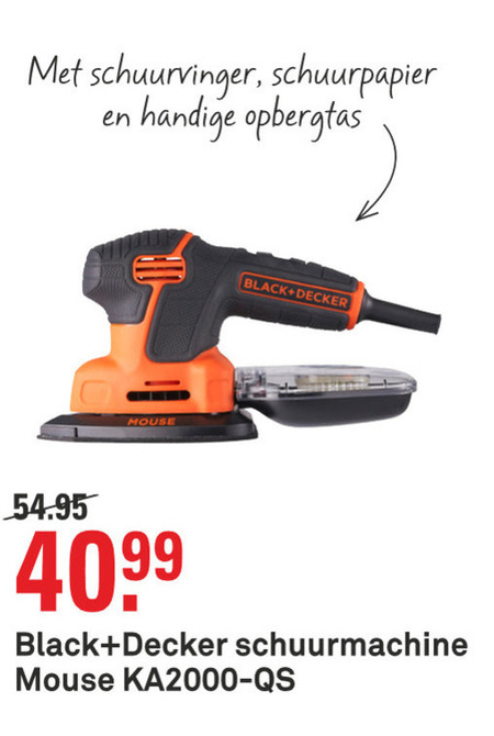 Black and Decker   schuurmachine folder aanbieding bij  Karwei - details