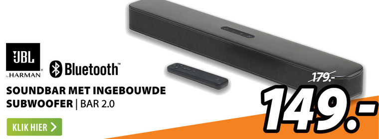 JBL   soundbar folder aanbieding bij  Expert - details