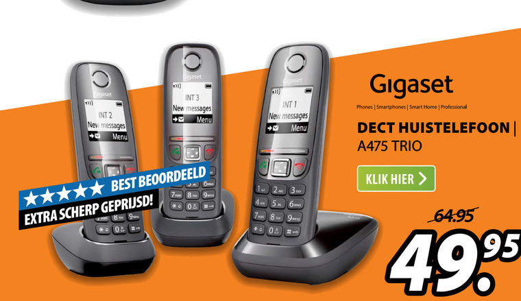 Gigaset   telefoon folder aanbieding bij  Expert - details