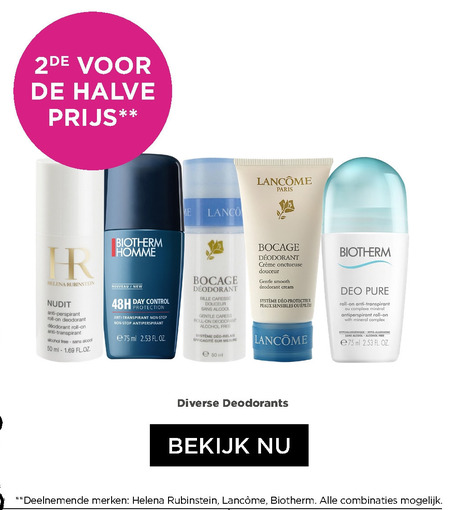 Biotherm   deodorant folder aanbieding bij  Ici Paris XL - details