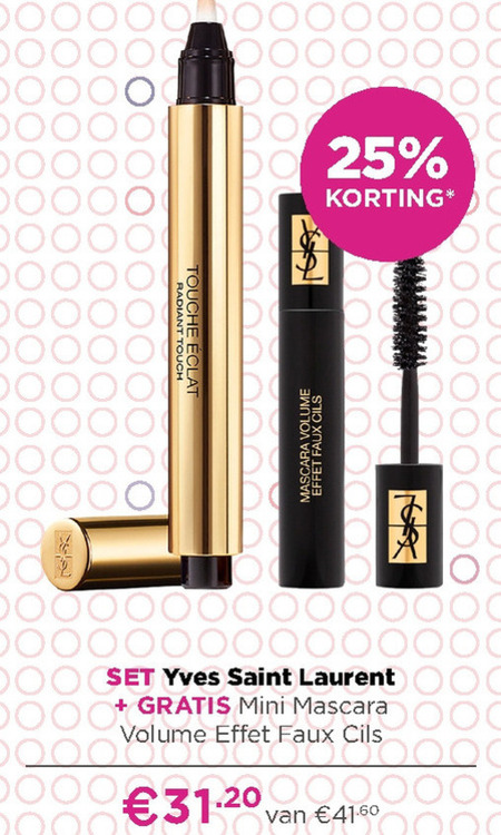 YSL   mascara folder aanbieding bij  Ici Paris XL - details