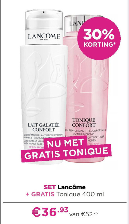 Lancome   reinigingslotion folder aanbieding bij  Ici Paris XL - details