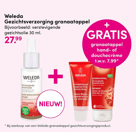 Weleda   gezichtsverzorging folder aanbieding bij  D.I.O. Drogist - details