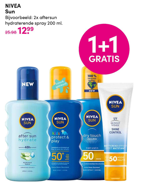 Nivea   zonnebrandolie folder aanbieding bij  D.I.O. Drogist - details