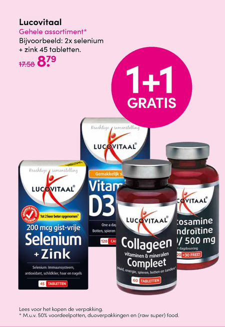 Lucovitaal   voedingssupplement, multivitaminen folder aanbieding bij  D.I.O. Drogist - details