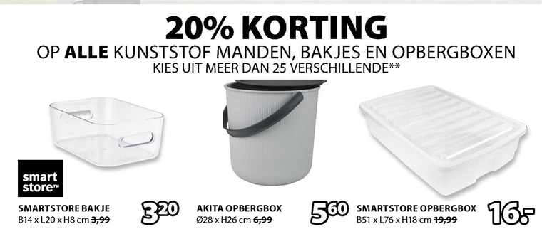 Tegenwerken Relatie Bang om te sterven mand, opbergdoos folder aanbieding bij Jysk - details