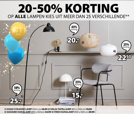 Ziekte Gelijkmatig Aanwezigheid tafellamp, vloerlampen folder aanbieding bij Jysk - details