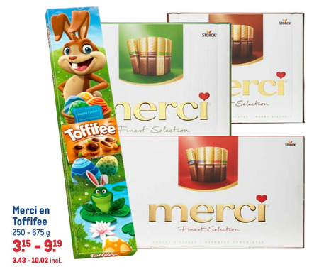 Merci   chocolade folder aanbieding bij  Makro - details