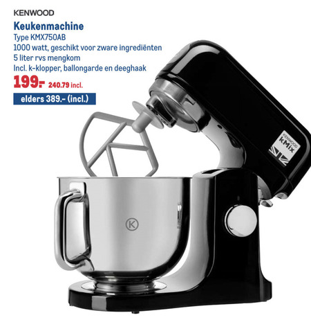 Kenwood   keukenmachine folder aanbieding bij  Makro - details