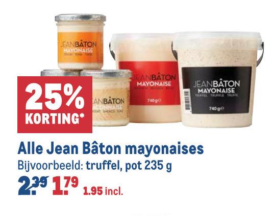 Jean Baton   mayonaise folder aanbieding bij  Makro - details