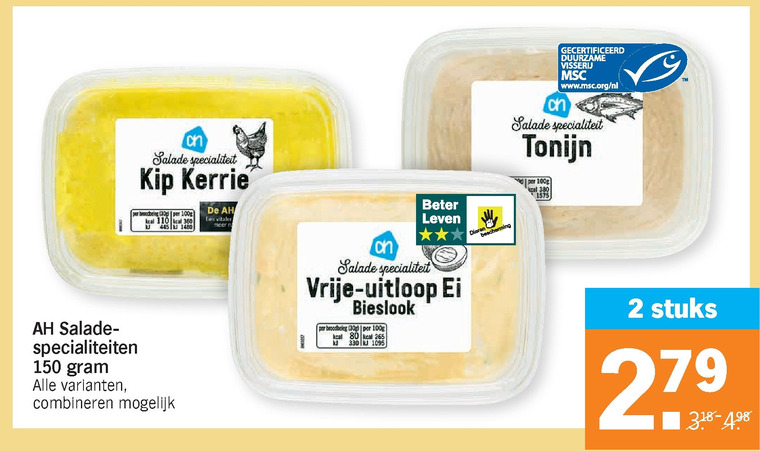 Albert Heijn Huismerk   salade folder aanbieding bij  Albert Heijn - details