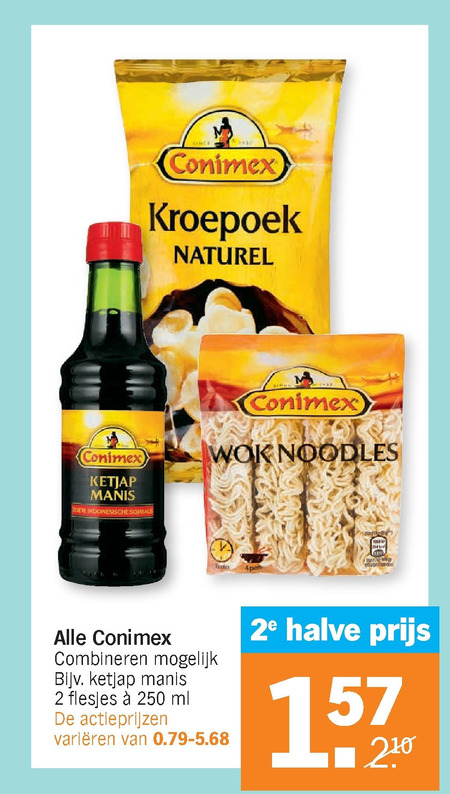 Conimex   mie, maaltijdmix folder aanbieding bij  Albert Heijn - details