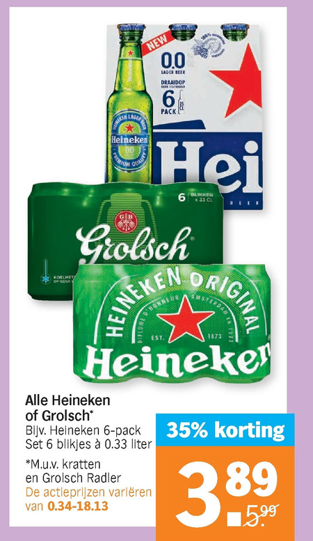 Heineken   speciaalbier, alcoholvrij bier folder aanbieding bij  Albert Heijn - details