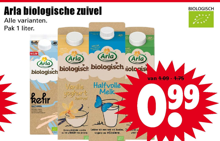 Arla   zuivel, yoghurt folder aanbieding bij  Dirk - details