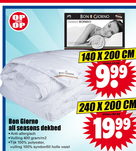 dekbed folder aanbieding bij - details