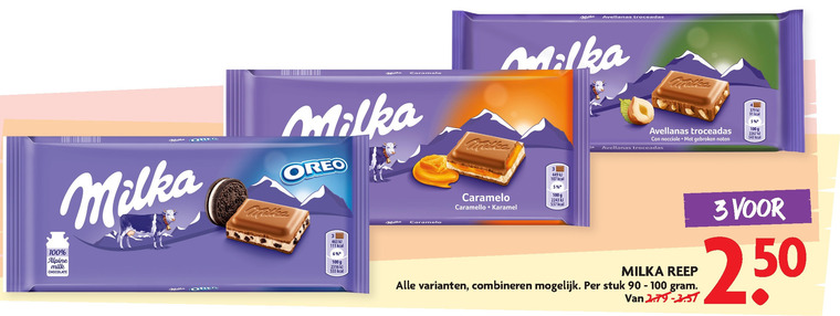 Milka   chocolade folder aanbieding bij  Dekamarkt - details