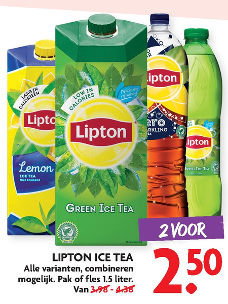 Lipton   ice tea folder aanbieding bij  Dekamarkt - details