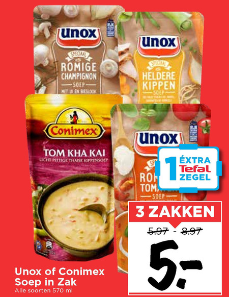 Unox   soep folder aanbieding bij  Vomar - details