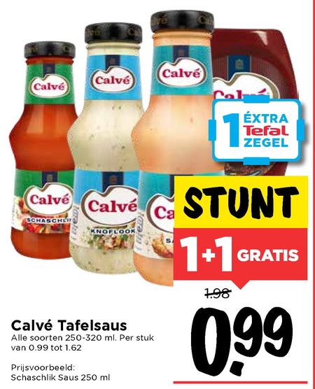 Calve   snacksaus folder aanbieding bij  Vomar - details