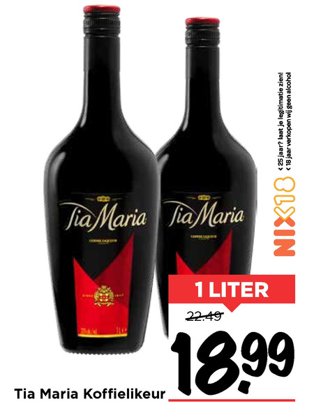 Tia Maria   likeur folder aanbieding bij  Vomar - details