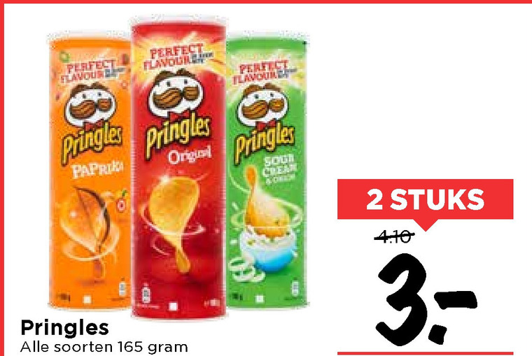 Pringles   chips folder aanbieding bij  Vomar - details