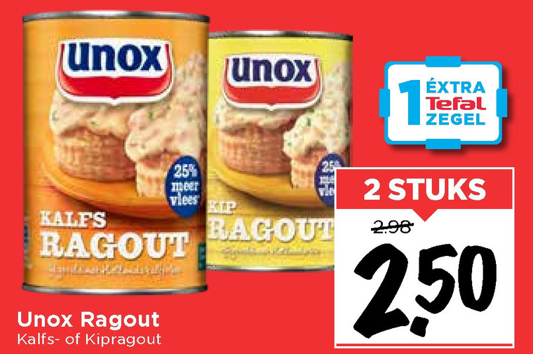 Unox   ragout folder aanbieding bij  Vomar - details