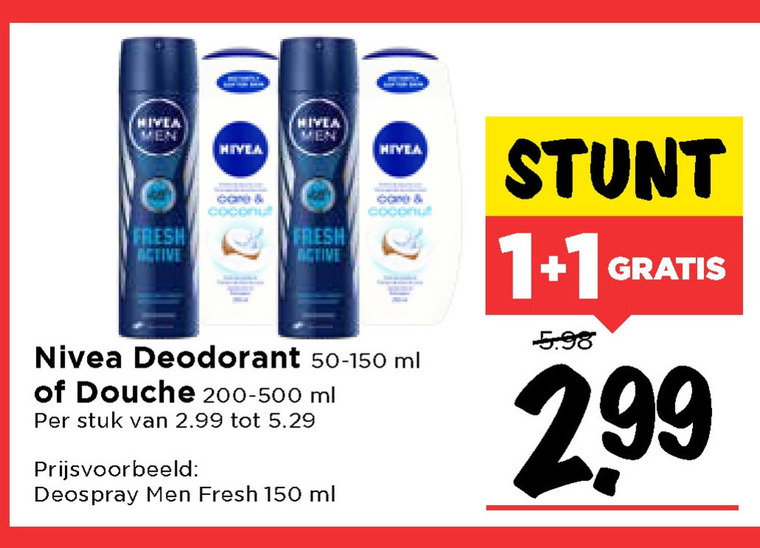 Nivea   deodorant, douchegel folder aanbieding bij  Vomar - details